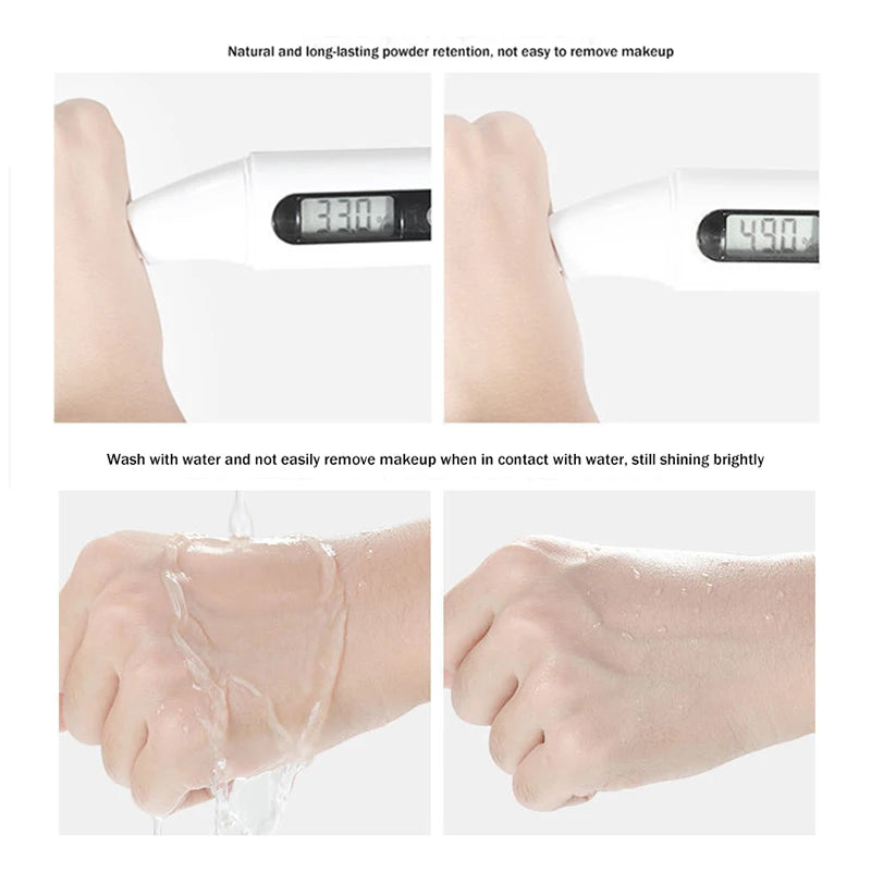 Air Cushion BB Cream Moisturizing Foundation Concealer Whitening Oil-control Waterproof Butterfly Powder Puff  Makeup Cosmetics